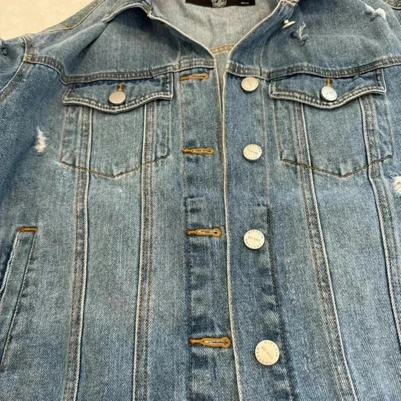 HIPCHIK COUTURE JEAN JACKET size S - Picture 3 of 12